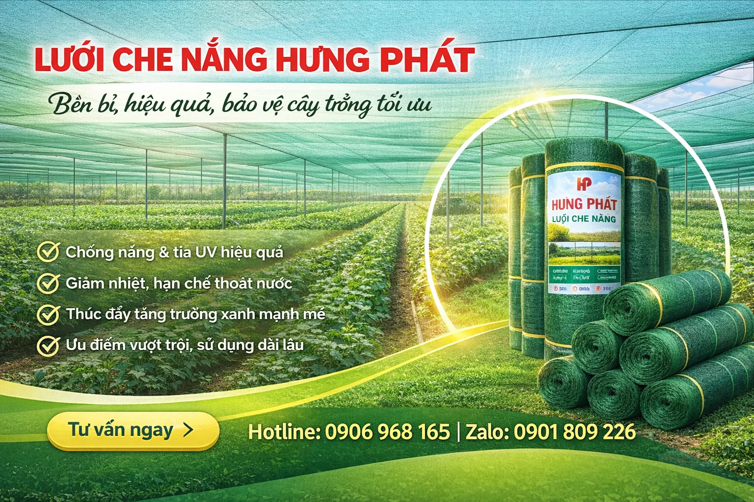 LƯỚI CHE NẮNG HƯNG PHÁT