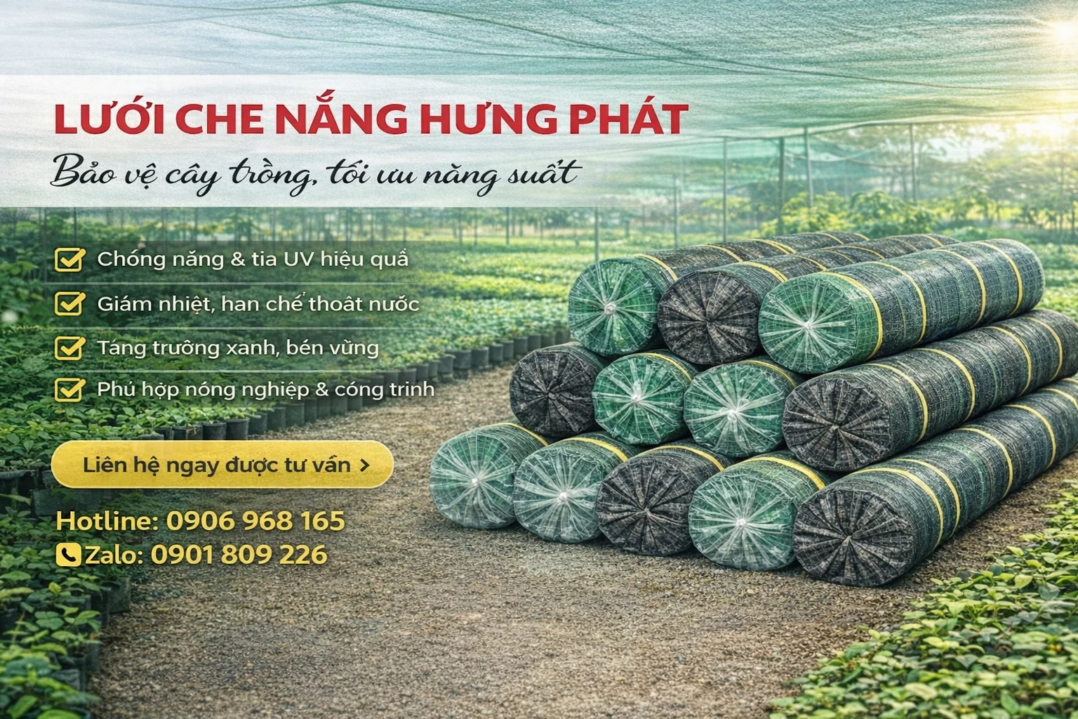 LƯỚI CHE NẮNG HƯNG PHÁT